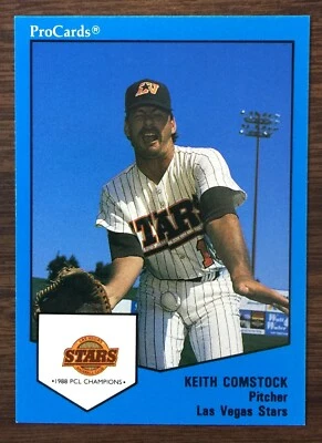 1989 ProCards KEITH COMSTOCK #14 Las Vegas Set Original Shot to Nuts ESPN 82011 - Image 1 of 4