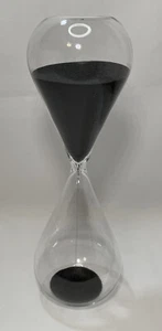 Roost Hour Glass Black Sand Extra Tall GL540, Size 12” Tall In Original Box - Picture 1 of 12