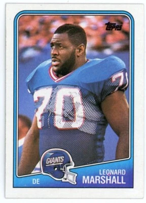 Leonard Marshall 1988 Topps #281 New York Giants FOOTBALL - Image 1 of 2