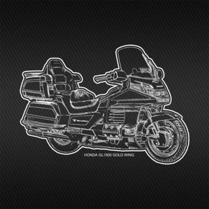 Honda GL1500 Gold Wing Portrait Aufkleber Sticker Decal Vinyl Set - Bild 1 von 2