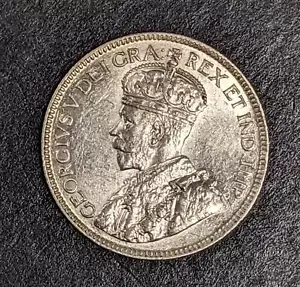 1916 Kanada Silber 25 Cent George V - Bild 1 von 4
