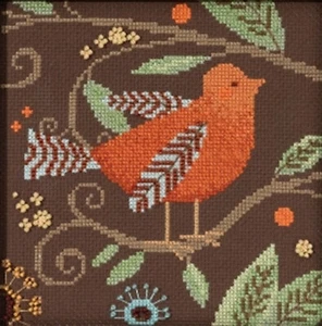 Cross Stitch Kit ~ Debbie Mumm Orange Bird Out on a Limb #DM30-1813 - Picture 1 of 4