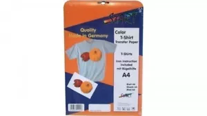 20 Blatt DIN A4 T-Shirt Folie für Tintenstrahldrucker, speziell für helle Stoffe - Bild 1 von 1