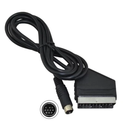 Replacement 1.8m RGB Scart Lead Cable Scart AV Cord for Sega Saturn NTSC PAL - Image 1 of 4