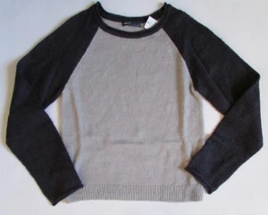 NWT GAP Kids Girls Mohair Blend Baseball Sweater New Navy Size M (8) - Picture 1 of 4