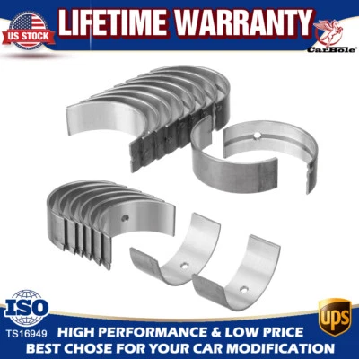 Kit de rodamientos principales y de varilla para 90-01 Acura Integra 1.7L 1.8L Honda Civic 1.6L B18B1 Foto 1 de 4