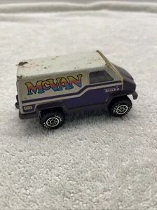 TONKA McVAN Vintage Tonka Van 1986 Purple/White Pressed Steel & Plastic - Picture 1 of 6
