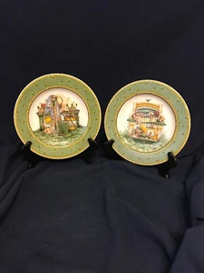 Sakura Debbie Mumm Garden Vignette 2 Dessert Plates 1999 VGUC 8 1/4" # 987 - Picture 1 of 6