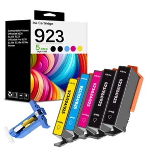 4 Pack Ink Cartridges for HP 923 Compatible with OfficeJet 8120 8122e 8125e 8130 - Picture 1 of 1