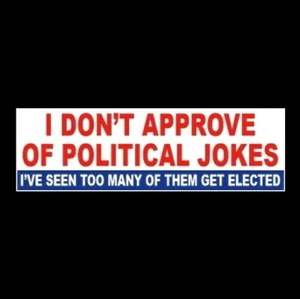 NON APPROVO SCHERZI POLITICI Anti Repubblicano Democratico FUNNY STICKER Biden - Foto 1 di 1
