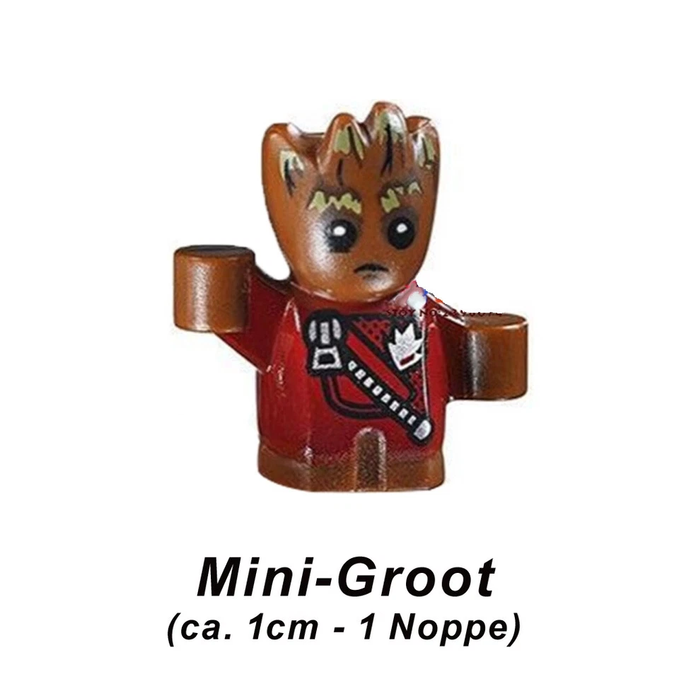 KOPF MOC Mini Groot Baby Groot Guardians Baustein komplett 100% kompatibel COBI KAZI