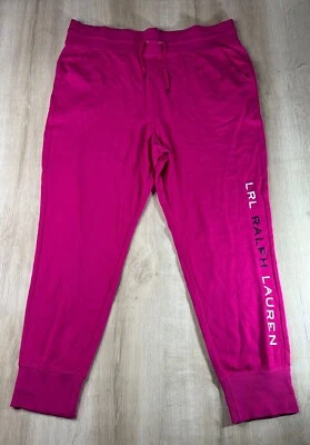 Pantalones deportivos para mujer Polo Ralph Lauren rosa XXL magenta cintura elástica polar nuevos sin etiquetas Foto 1 de 4