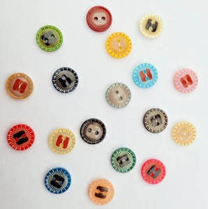 Baby buttons - Retro - 12mm round 2 hole flat novelty button - Craft - Cardigan - Picture 1 of 39