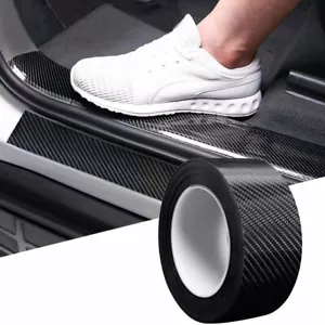 10ft Car Door Protector Sill Scuff Cover Sticker Antiscratch Carbon Fiber Strip - Bild 1 von 12