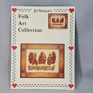 Dépliant point de croix collection art populaire Jo Sonja « The Crackelberry Trio » - Photo 1/3