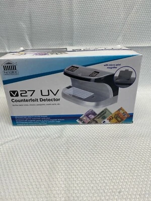 Detector de falsificaciones UV de escritorio Nadex Coins V27 con lupa de microimpresión Foto 1 de 2