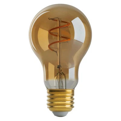 4.5 Watt A19 LED - Amber - Medium base - 2000K - 260 Lumens - 120 Volt - 24-Pack - Image 1 of 4