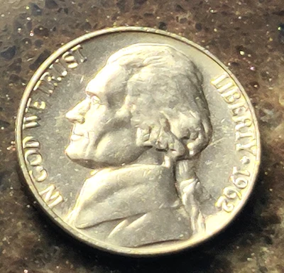 1962 Jefferson Nickel - Pulled from OBW Roll - Image 1 of 2