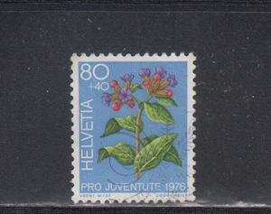 SWITZERLAND : 1976 - USED - SCOTT # B446    SEMI-POSTAL  FLOWERS - Picture 1 of 1