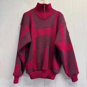 Vintage SOS Sportswear of Sweden Mens Dopamine Winter Snow Ski Sweater Size M - Picture 1 of 9
