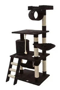 Go Pet Club 62-Inch Cat Tree, Black - Picture 1 of 6