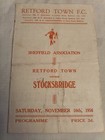 1956/57 Retford Town v Stocksbridge Sheffield Association 10th Nov 1956