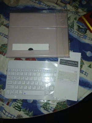 Apple iPad Case with Keyboard 7TH/8TH/9TH Generation, Pink - Image 1 of 4
