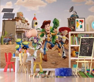 Carta da parati fotografica Disney Toy Story 360x270cm non tessuto murale + adesivo omaggio - Foto 1 di 4