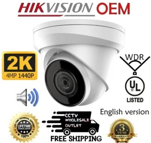 Hikvision(OEM) NC224-XD/U-2.8 4MP Turret Indoor IP CAM 2.8MM Built-in Microphone