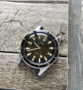 Vintage Rare 1960 Vetta 200mt Skin Diver Parmentier Calypsomatic Auto ref.45022 - Foto 1 di 9