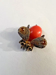 Vintage Bumble Bee Bug Pin Brooch 💗 - Picture 1 of 4