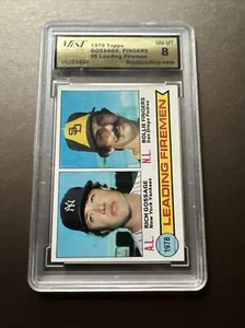 1979 Topps #8 Gossage, Fingers Leading Fireman NM-MT 8 Both HOFers Nice⚾️ - Picture 1 of 3