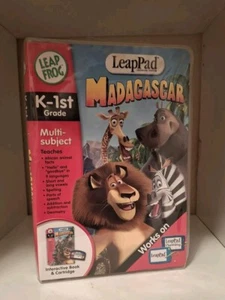 Leap Frog Leap Pad K-1st Madagascar Book & Cartridge - Picture 1 of 3