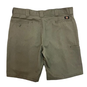 Dickies Work Shorts Relaxed Fit Grey Mens 40W 10L Cotton Zip Fly - Picture 1 of 13