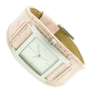 DKNY Damen Armbanduhr Leder Pink Edelstahl Rosa NY-3349 3ATM Batterie neu S106