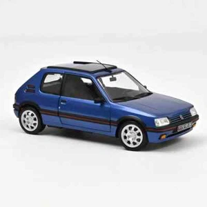 NOREV 184844 Peugeot 205 GTi 1.9 avec toit ouvrant 1992 Bleu Miami 1/18 - Foto 1 di 2