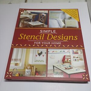 Simple Stencil Designs For Your Home~88pp H/B & Stencils like-new