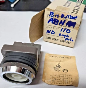 NOS IDEC Control Unit ABN 110 Pushbutton Switch  Izumi Corp DPST NOno inserts - Picture 1 of 4