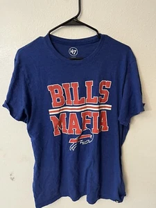 Buffalo Bills NFL '47 Brand Blue Bills Mafia Men's Tee Shirt Large - Picture 1 of 5