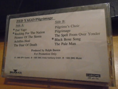 SEALED RARE PROMO Zed Yago CASSETTE TAPE Pilgrimage METAL Velvet Viper Breslau ! - Image 1 of 2