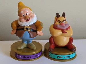 Lot of 2 McDonald's Happy Meal Toy Disney 100 Years of Magic Phil & Happy - Picture 1 of 6