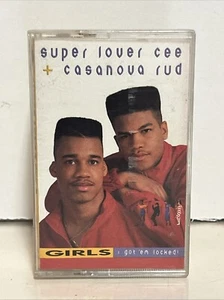 SUPER LOVER CEE & CASANOVA RUD - Girls I Got 'Em Locked Cassette Tape RARE - Picture 1 of 6