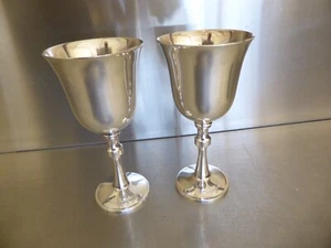VINTAGE Silverware Wine Glass/Goblet - HACKER PORTUGAL THE SILVER CIRCLE 1987/88 - Picture 1 of 4