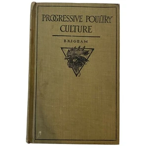 Progressive Poultry Culture Arthur A Brigham 4th Ed Illustrated Hardcover 1912 - Picture 1 of 5