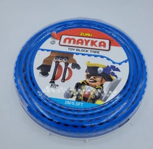 Zuru Mayka-Blue Toy Block Tape. 4 Stud 2M / 6.5Ft. New in Package - Picture 1 of 2