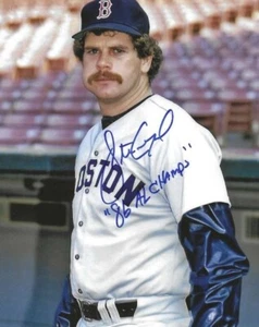 Signiertes 8x10 STEVE CRAWFORD "1986 AL Champs" Boston Red Sox handsigniertes Foto COA - Bild 1 von 1