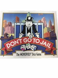 Don't Go to Jail The Monopoly Dice Game 1991 No.0034 New - Picture 1 of 8