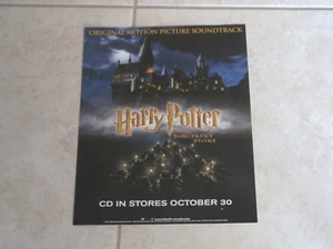 HARRY POTTER~ MEGA RARE~ ADVERTISEMENT~ FOR THE CD~ 2001~~ COLLECTABLES - Picture 1 of 1