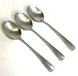 Oneida GALA / IMPULSE Set of 3 Oval Soup Spoons Stainless USA Flatware Table - Picture 1 of 8
