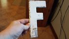 Vintage Gas Station Industrial Marquee Advertising Sign 7 1/2" Metal Letter F